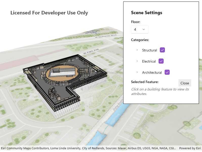 Image of a building scene layer