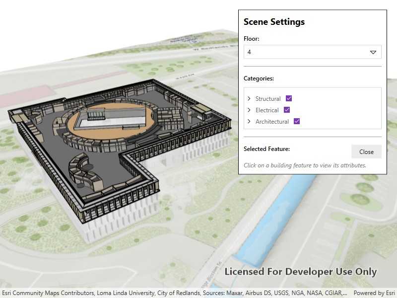 Image of a building scene layer