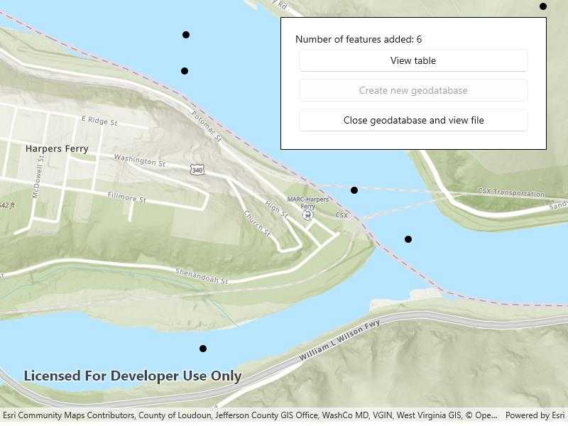 Create mobile geodatabase sample