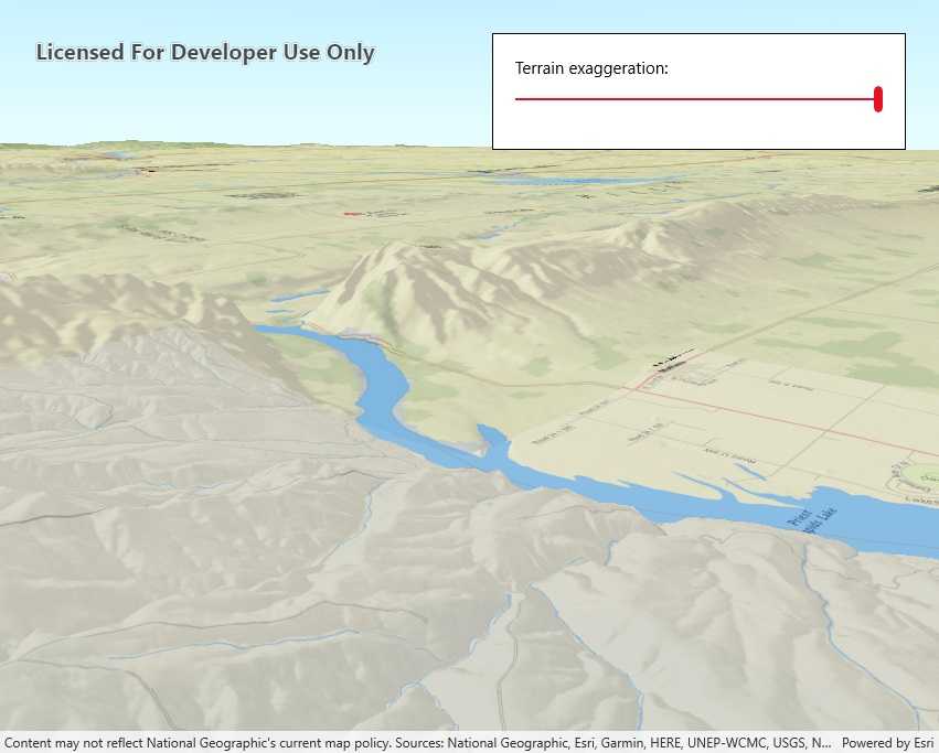 Image of terrain exaggeration