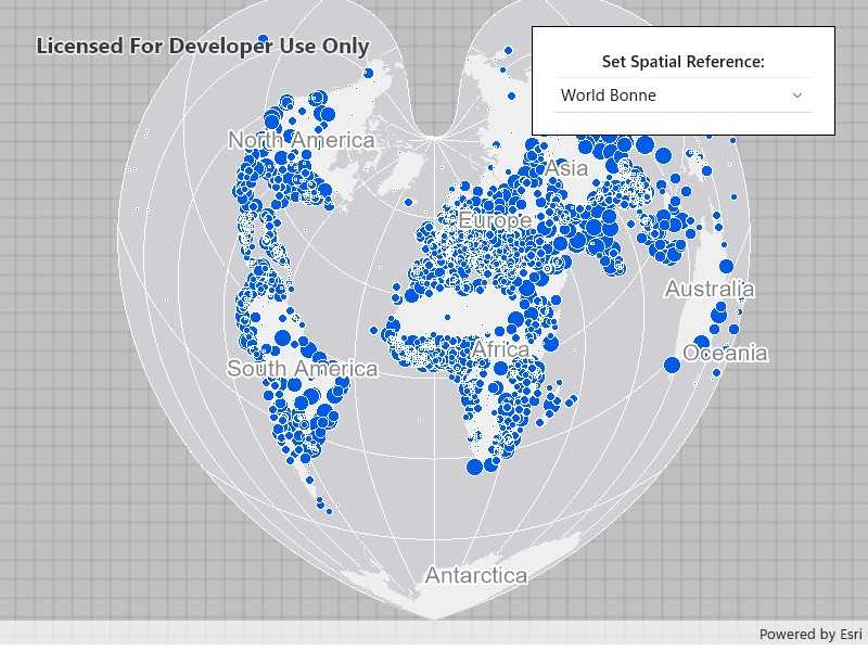 Image of map spatial reference