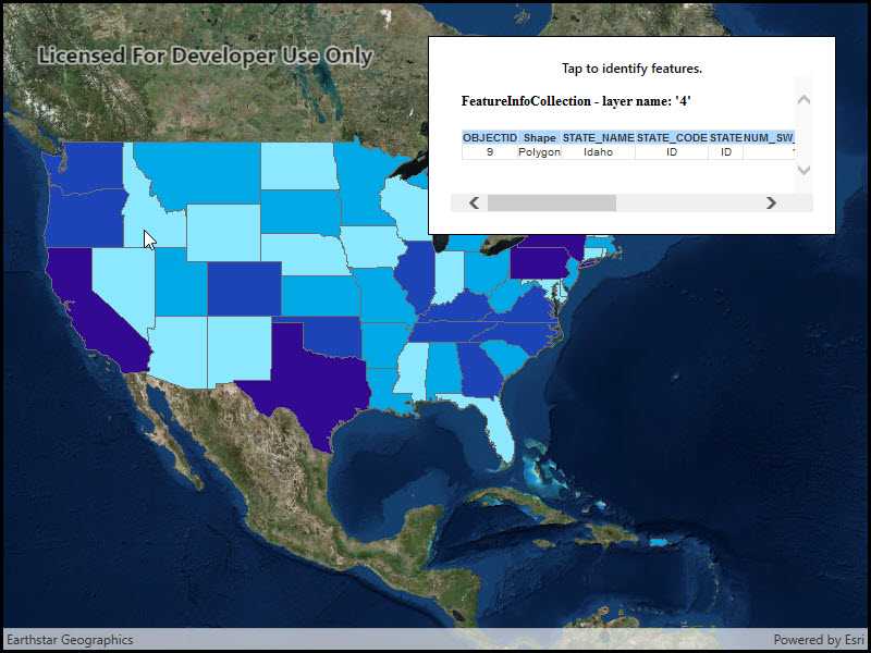 Image of identify WFS features