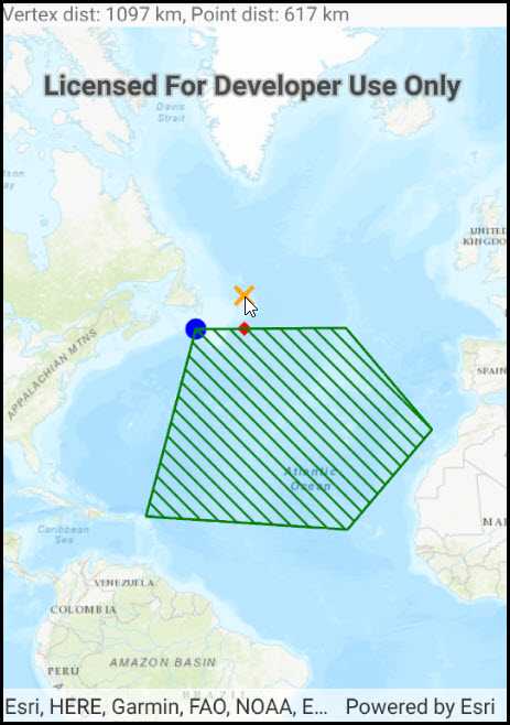 Image of nearest vertex