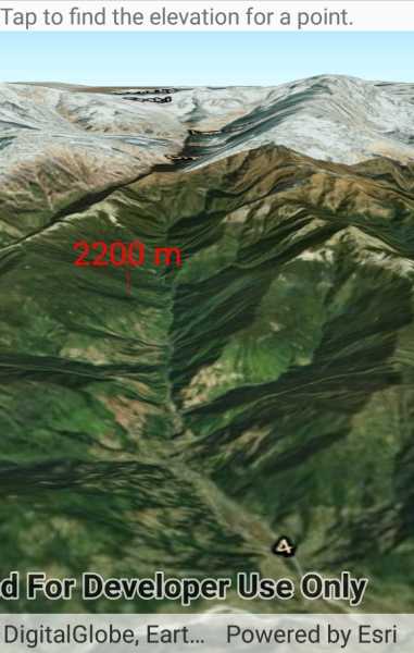 Image of get elevation at point