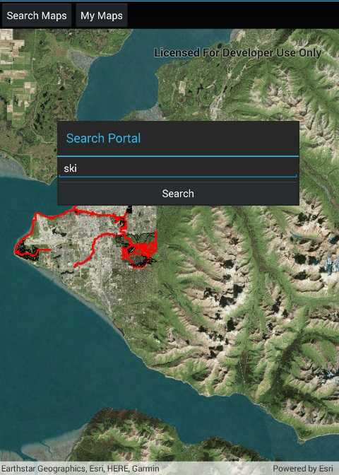 Image of search for webmap