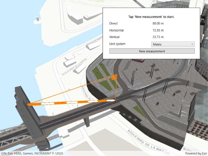 Image of distance measurement analysis