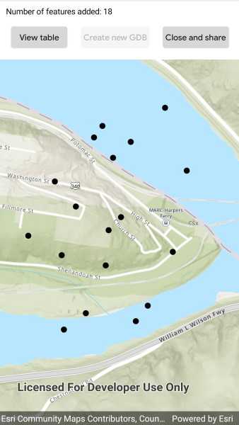 Create mobile geodatabase sample