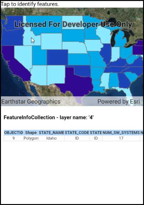 Image of identify WFS features