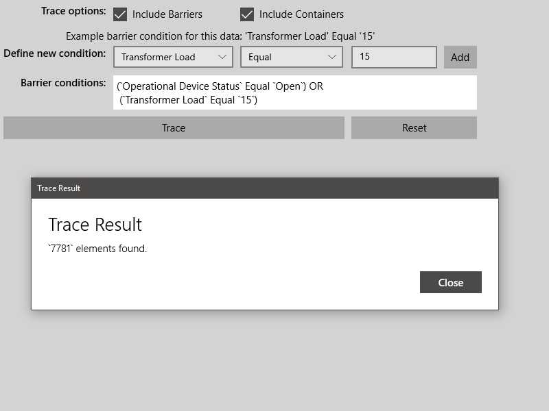 Image of configure subnetwork trace