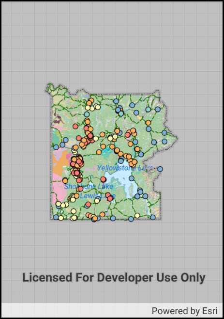Image of open mobile map package
