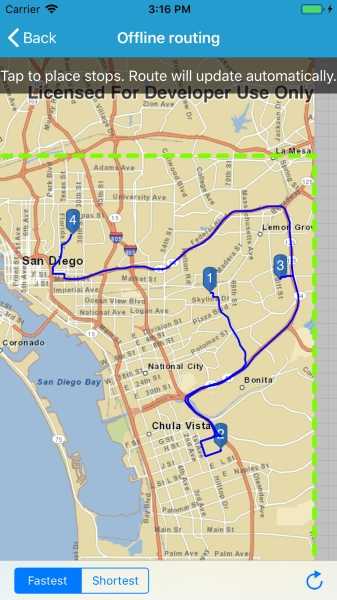 Image of offline routing