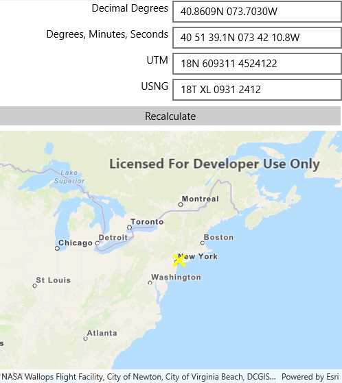 Images of format coordinates