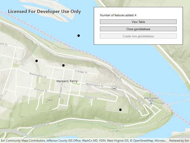 Create mobile geodatabase sample