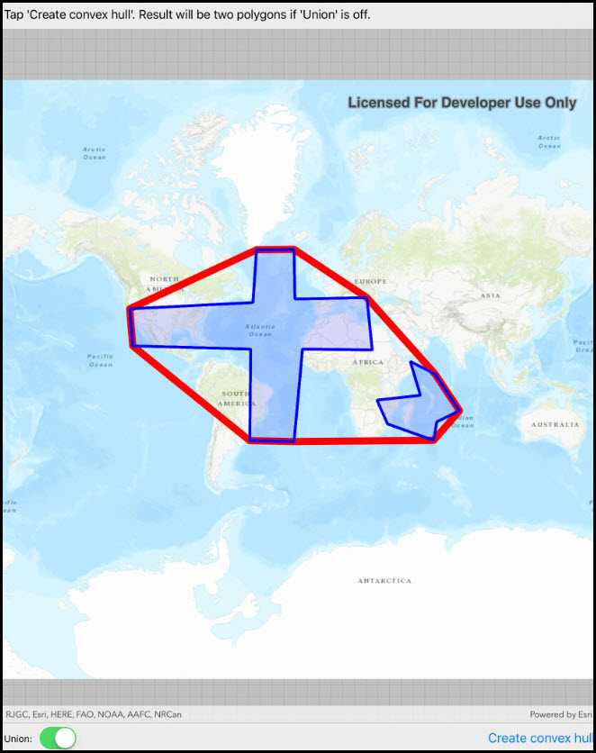 Image of convex hull list