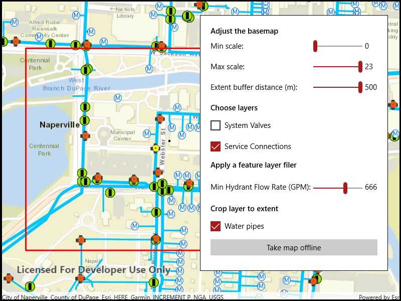 Image of generate offline map overrides