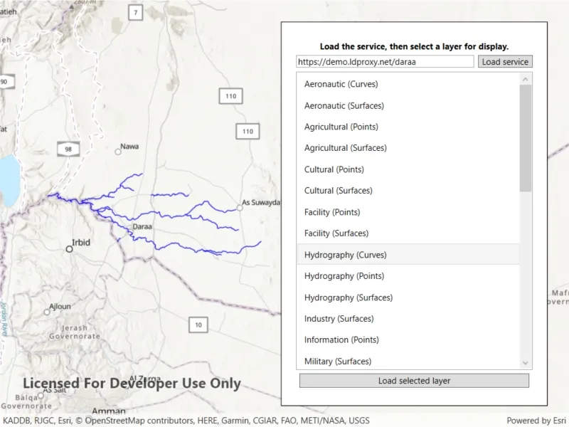 Image of browse OGC API feature service