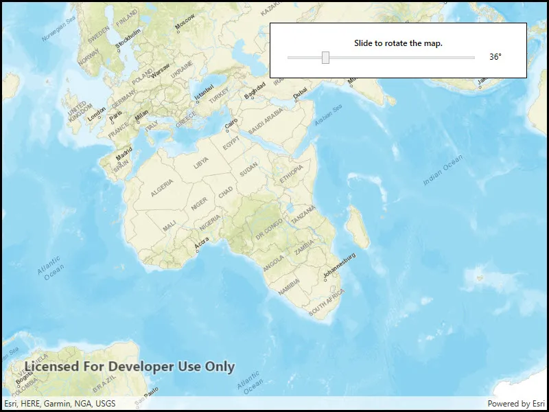 Image of map rotation
