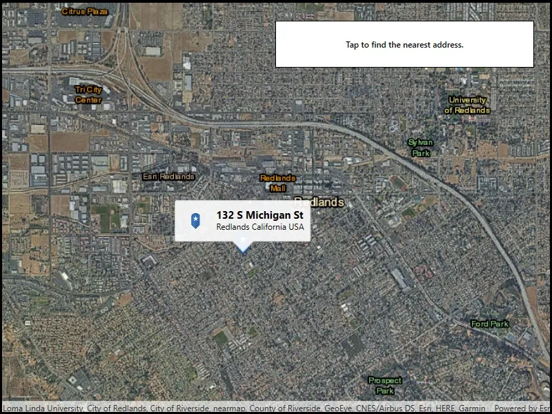 Image of reverse geocode