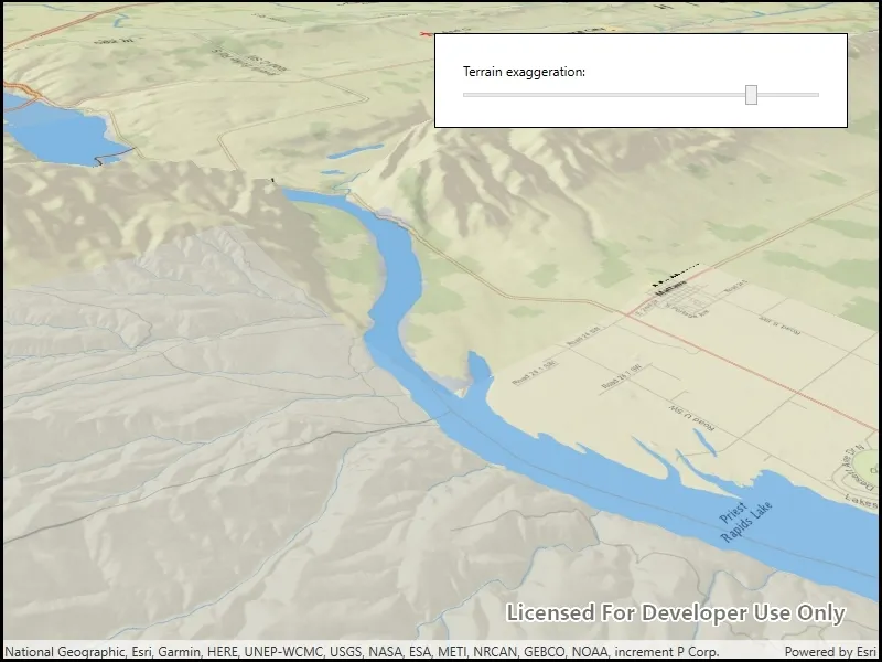 Image of terrain exaggeration
