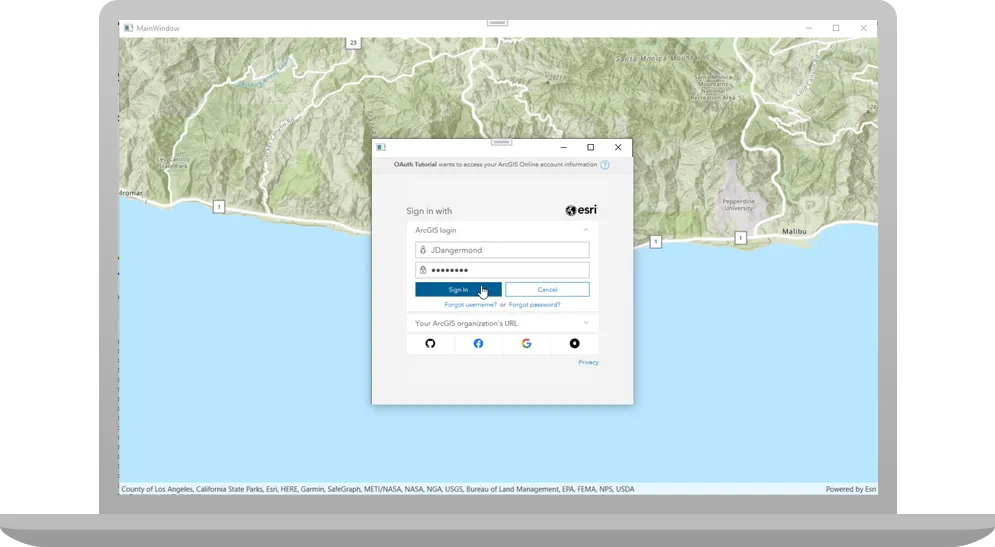 access services with oauth 2