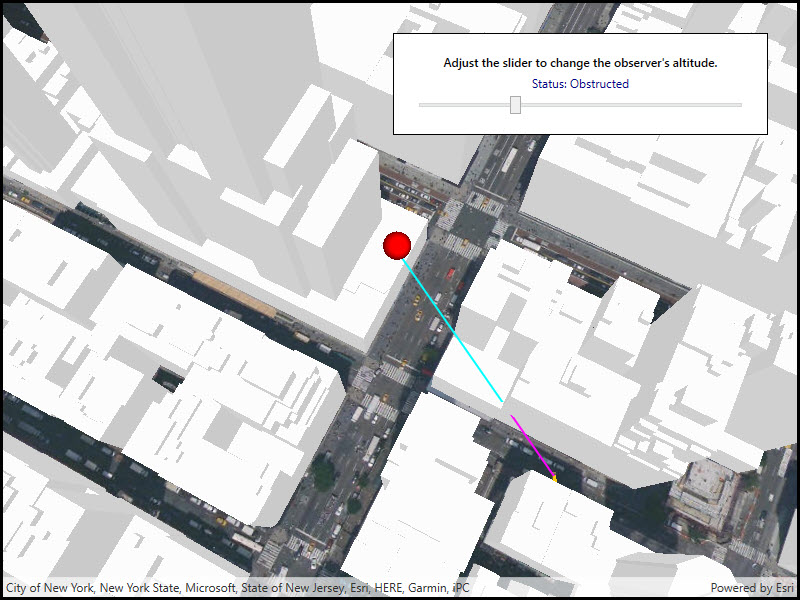 Image of line of sight geoelement