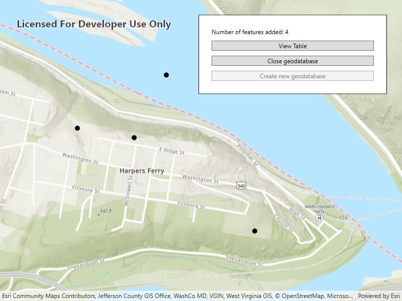 Create mobile geodatabase sample