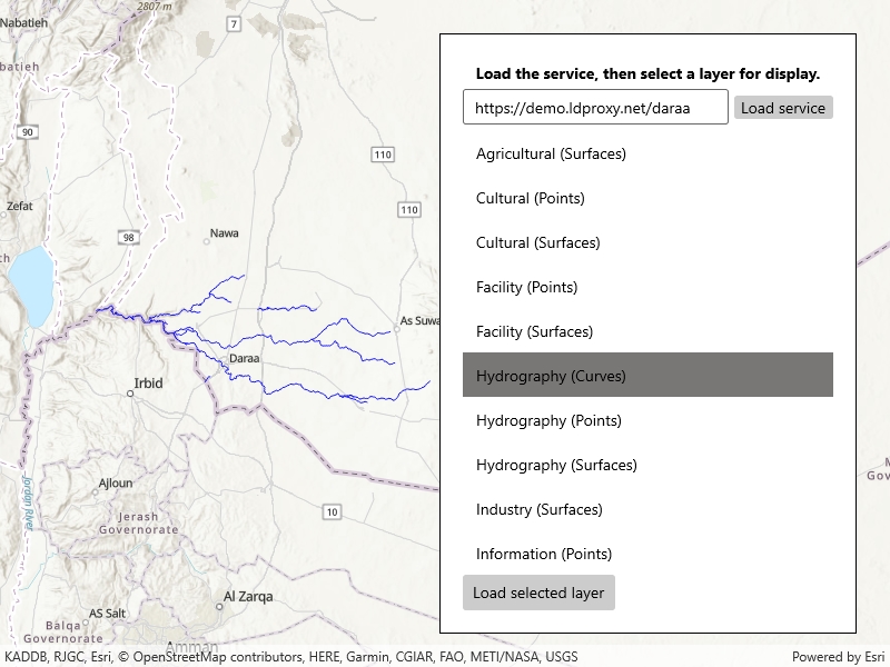 Image of browse OGC API feature service