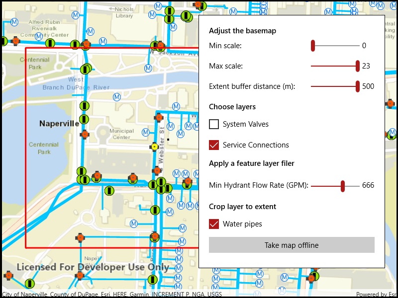 Image of generate offline map overrides