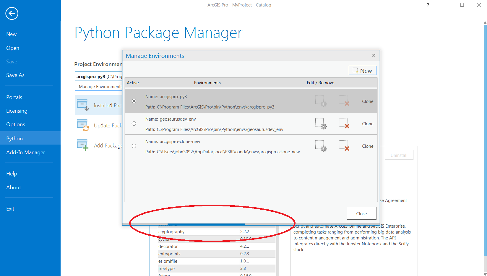 python package manager progress bar