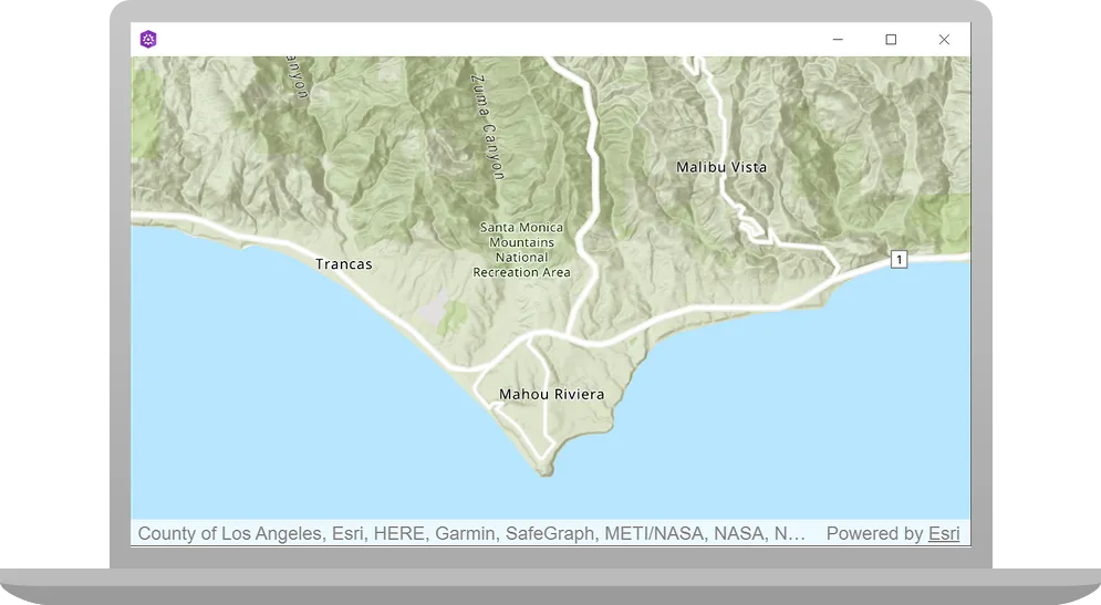 display a map