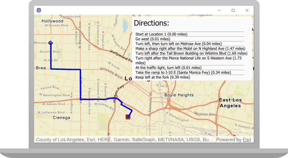 Find A Route And Directions Arcgis Maps Sdk For Qt Arcgis Developers