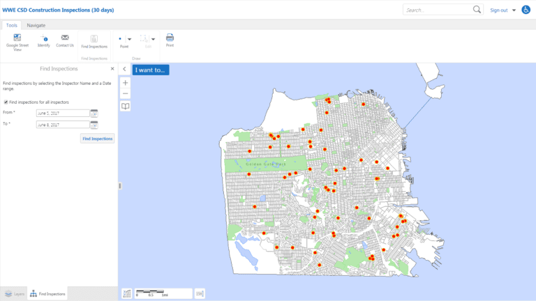 San Francisco Water Power Sewer application screenshot