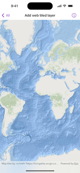 Image of Add web tiled layer sample