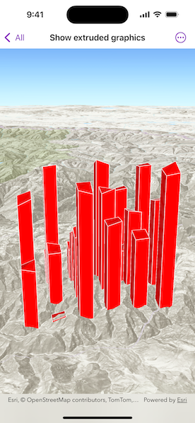 Image of Show extruded graphics sample