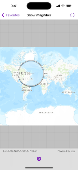 Image of show magnifier sample