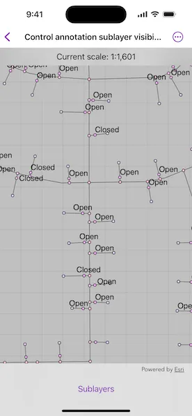 Image of Control annotation sublayer visibility sample