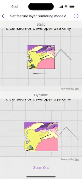 Image of Set feature layer rendering mode on scene sample