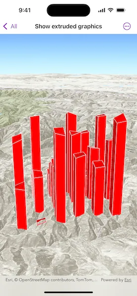 Image of Show extruded graphics sample