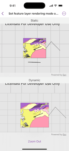 Image of Set feature layer rendering mode on scene sample
