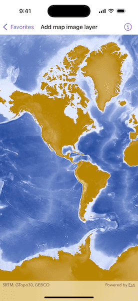 Screenshot of Add map image layer sample