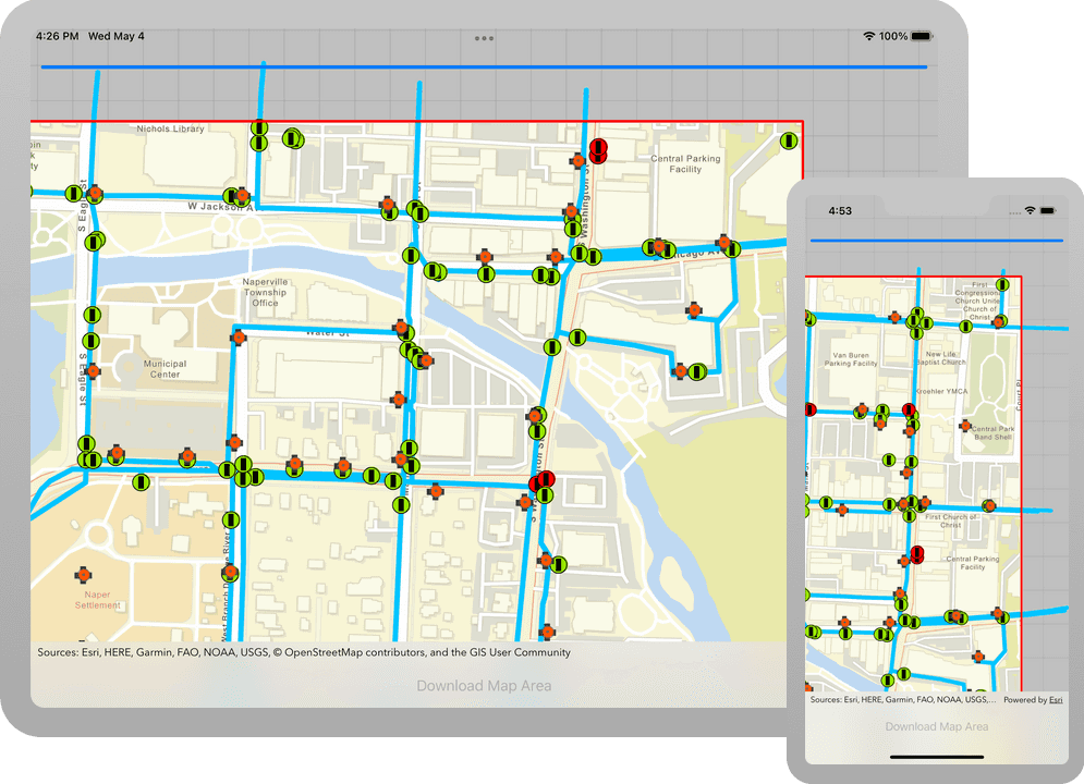 Display an offline map (on-demand) | ArcGIS Maps SDK for Swift | Esri ...