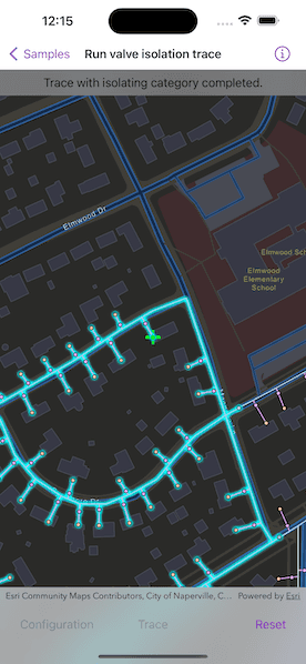 Image of run valve isolation trace with category comparison