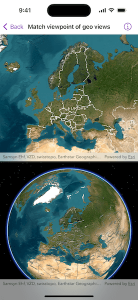 Image of Match viewpoint of geo views sample