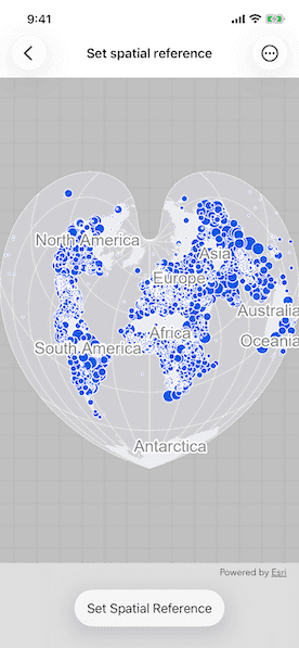 Image of Set spatial reference