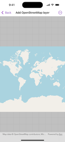 Image of Add open street map layer sample