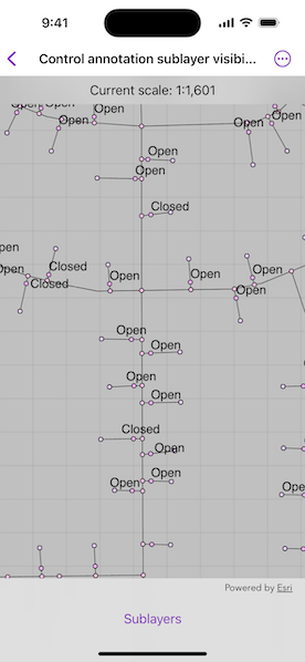 Image of Control annotation sublayer visibility sample