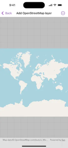 Image of Add open street map layer sample
