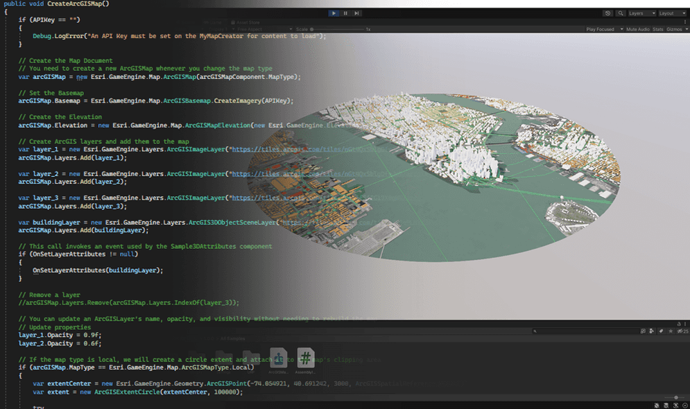 Display A Map C API ArcGIS Maps SDK For Unity Esri Developer   Local Scene Api 