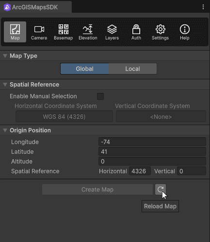 reload button unity