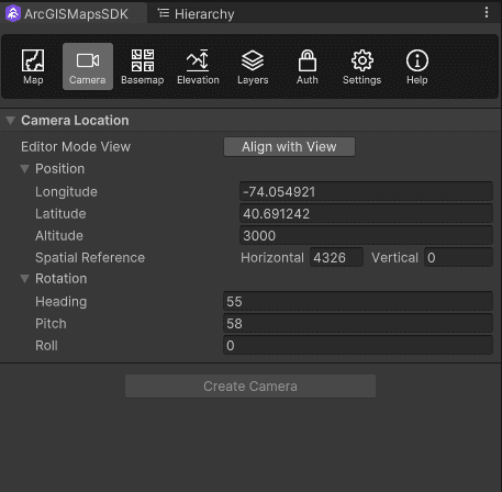 Create a camera